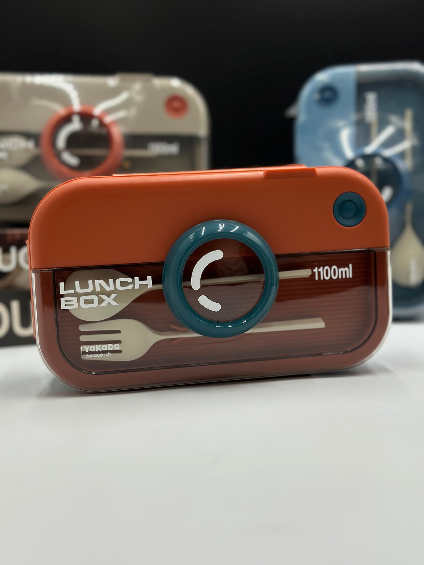 SnapLock Camera Lunch Box with Cutlery – 1100ml