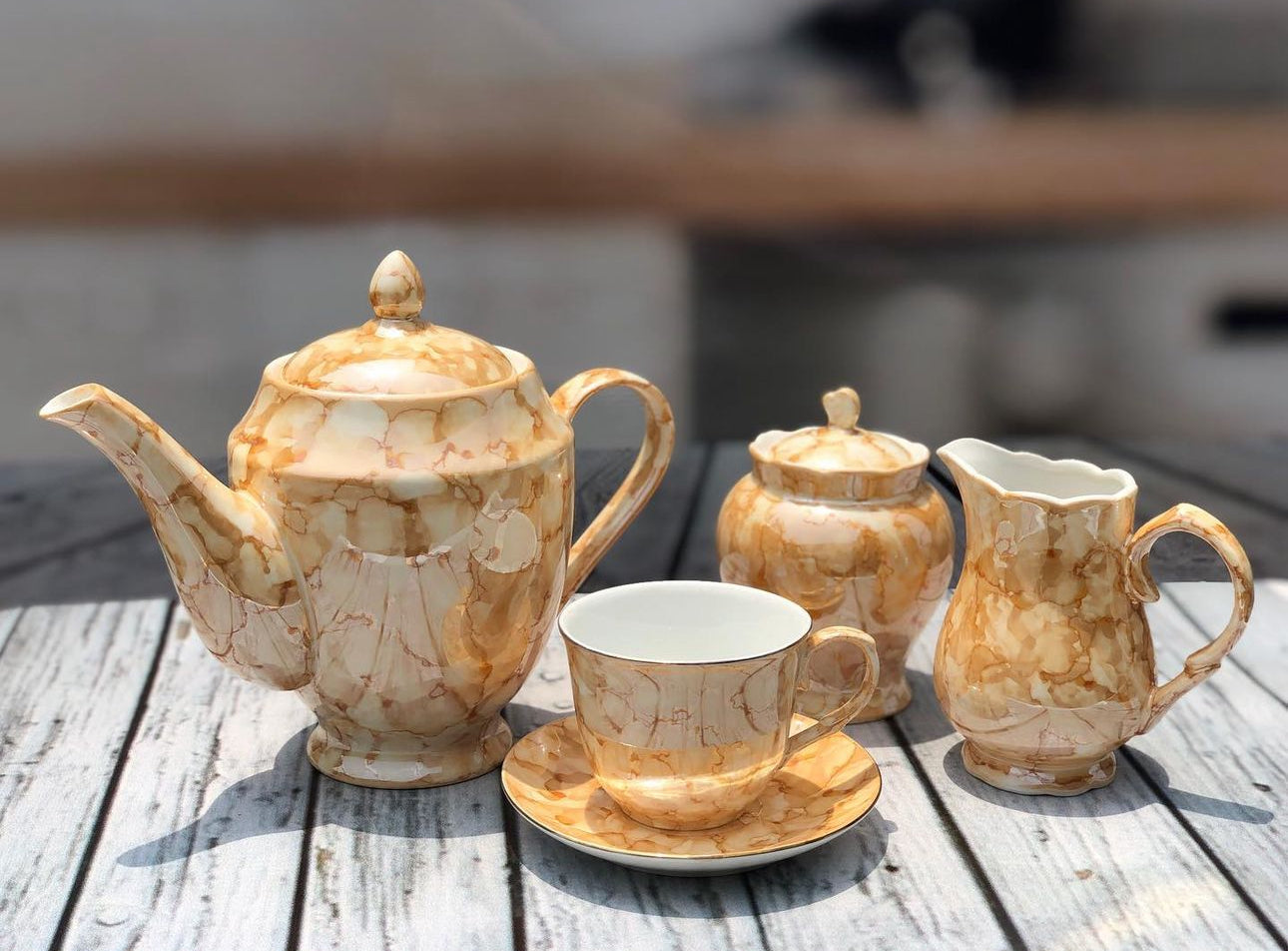 17pcs Fine Bone China Tea Set ☕️