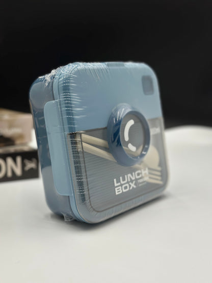 Retro Camera Lunch Box with Cutlery – 1000ml