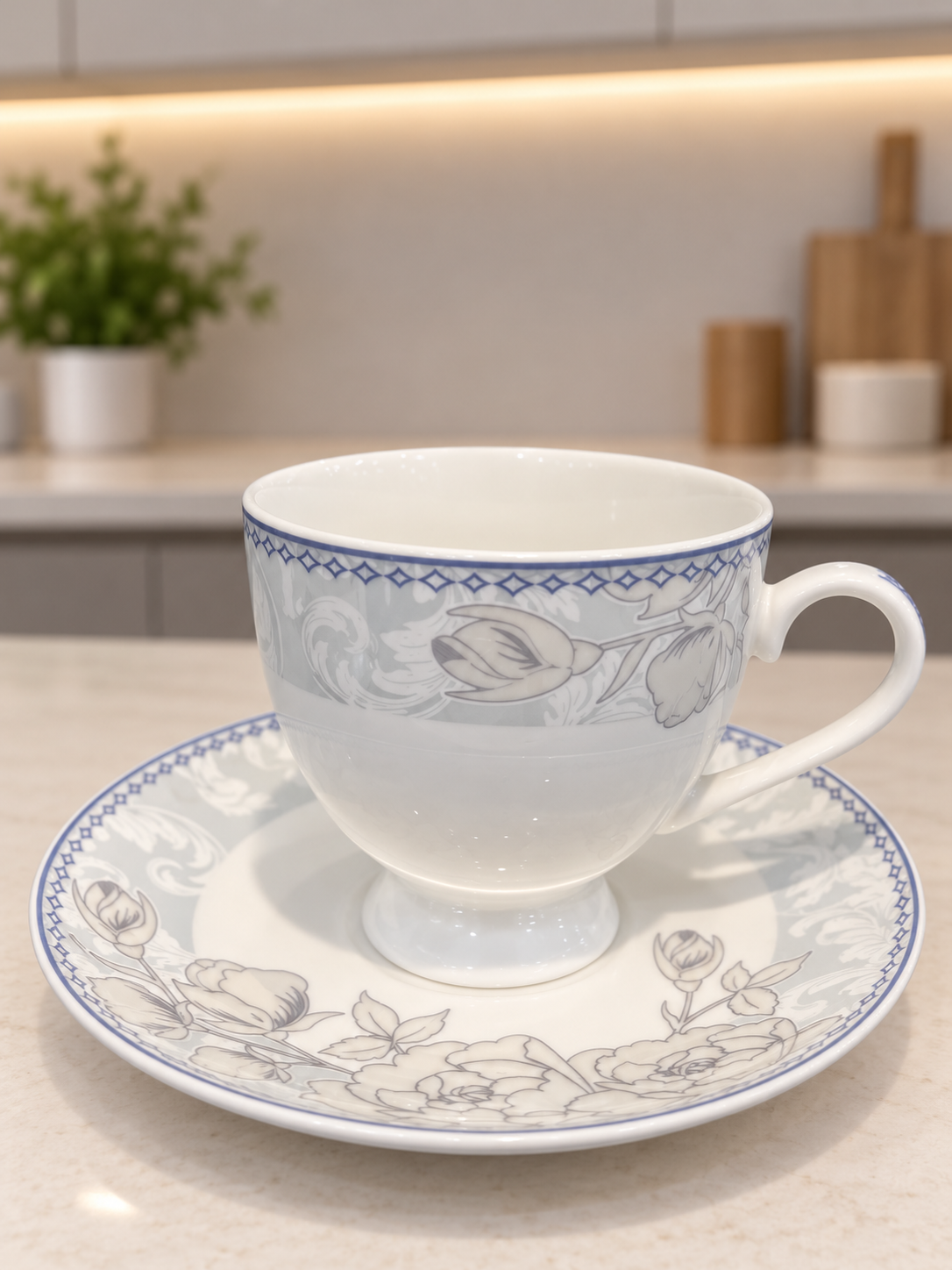 24 Pcs Floral Charm Tea Set