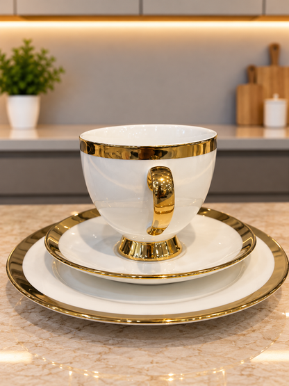 24 Pcs Classic Charm Bone China Tea Set
