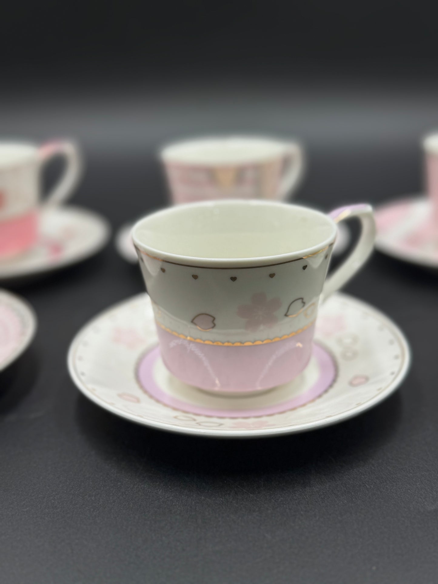 12 Pcs Flower Fine Bone China Cup & Saucer Set ☕️🌸