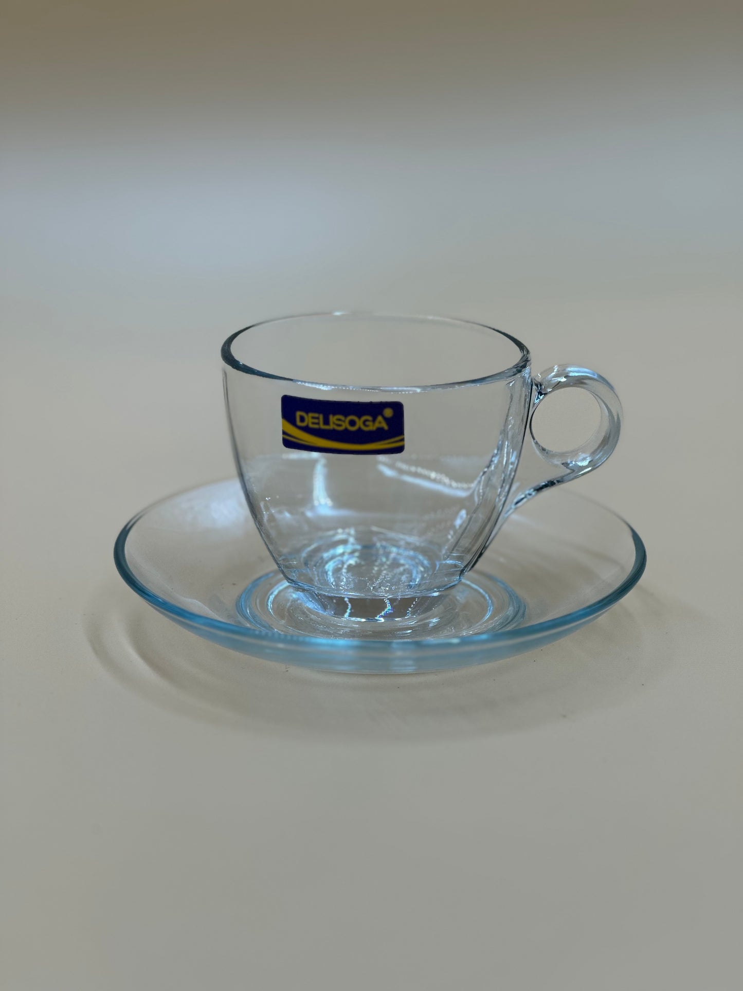 12 Pcs DELISOGA Fine Glass Cup & Saucer Set 🥂✨