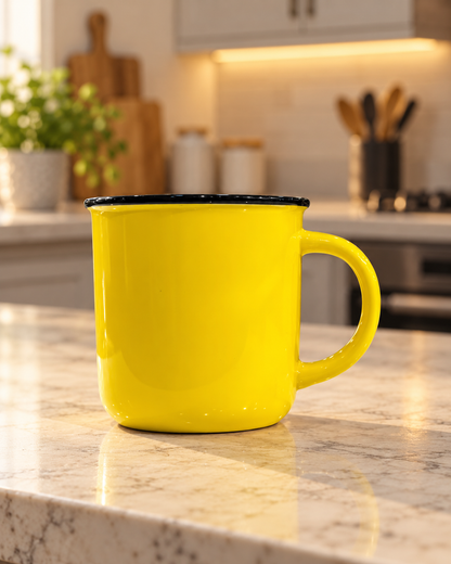Sunbeam Glow Yellow Bone China Mug