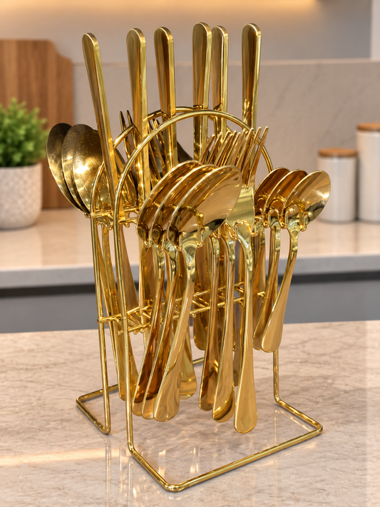 24 PCS Stainless Steel Cutlery Set