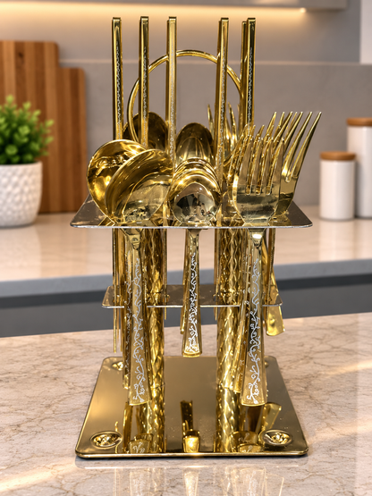 24 PCS Stainless Steel Cutlery Set