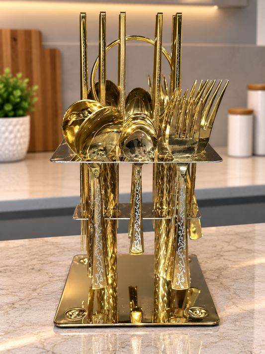 24 PCS Stainless Steel Cutlery Set