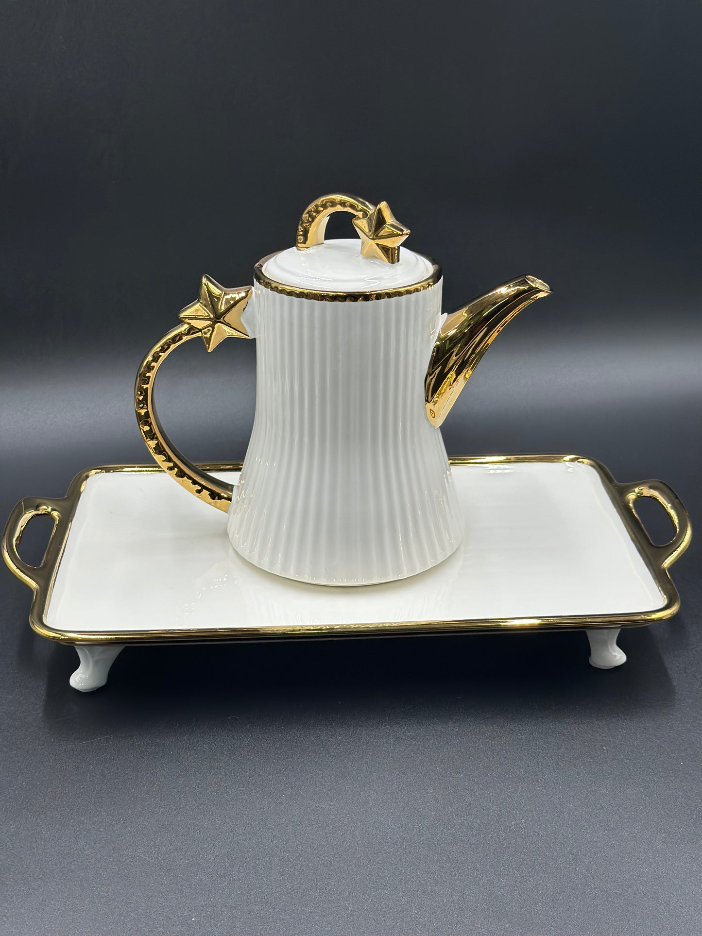 Star Design ☕ - 8 PCS Tea Set With Tray