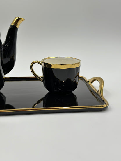 Decent Design ☕ - 8 PCS Tea Set With Tray