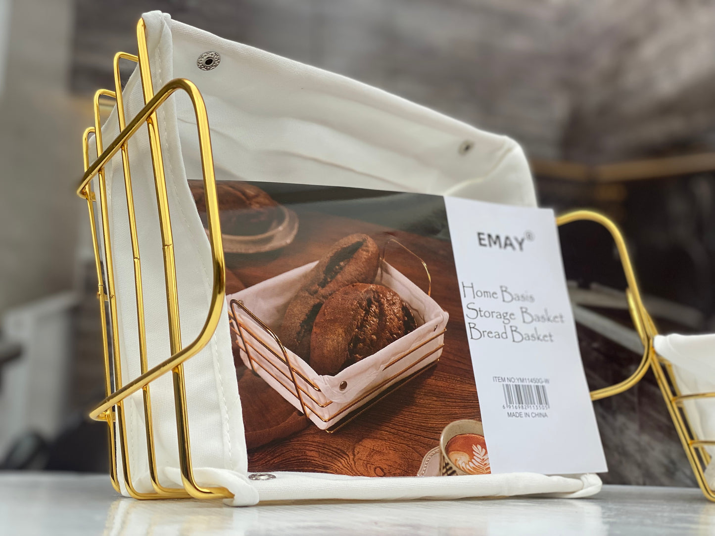 Elegant 24K Gold Plated Metal Bread Basket -🍞✨