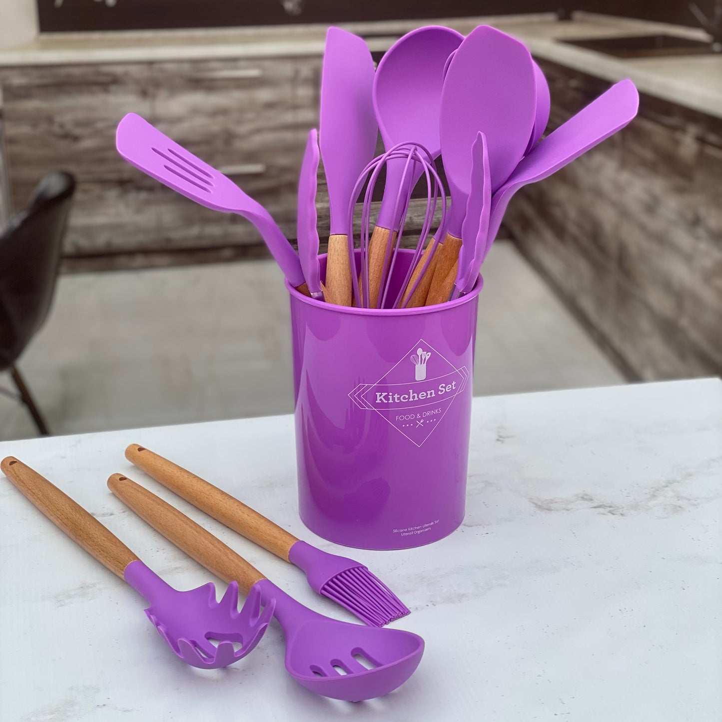 12 pcs- Silicon Cooking Utensil Set- Culinary Mastery 🍳🌟