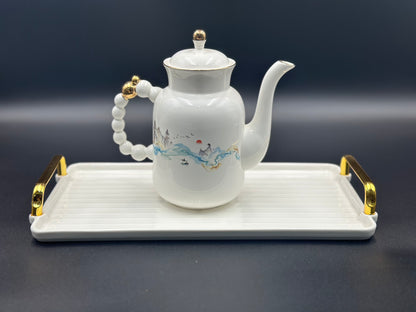 Elegant Scenery ☕ - 8 PCS Tea Set With Tray