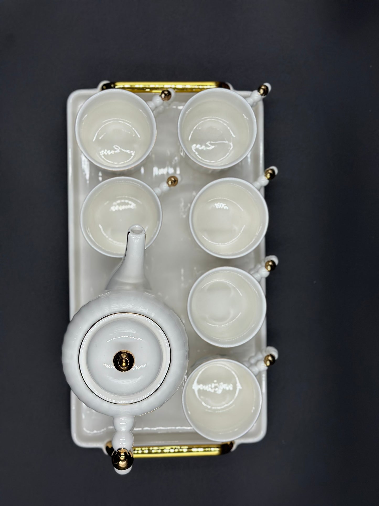 Elegant Scenery ☕ - 8 PCS Tea Set With Tray