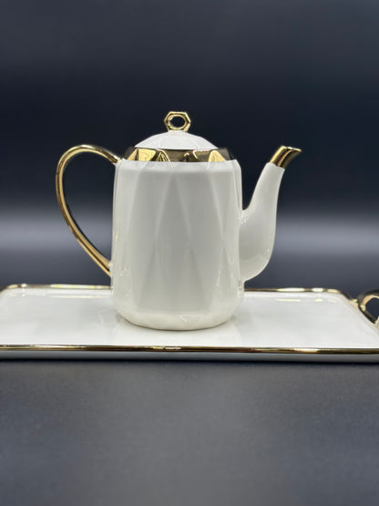 Decent Design ☕ - 8 PCS Tea Set With Tray