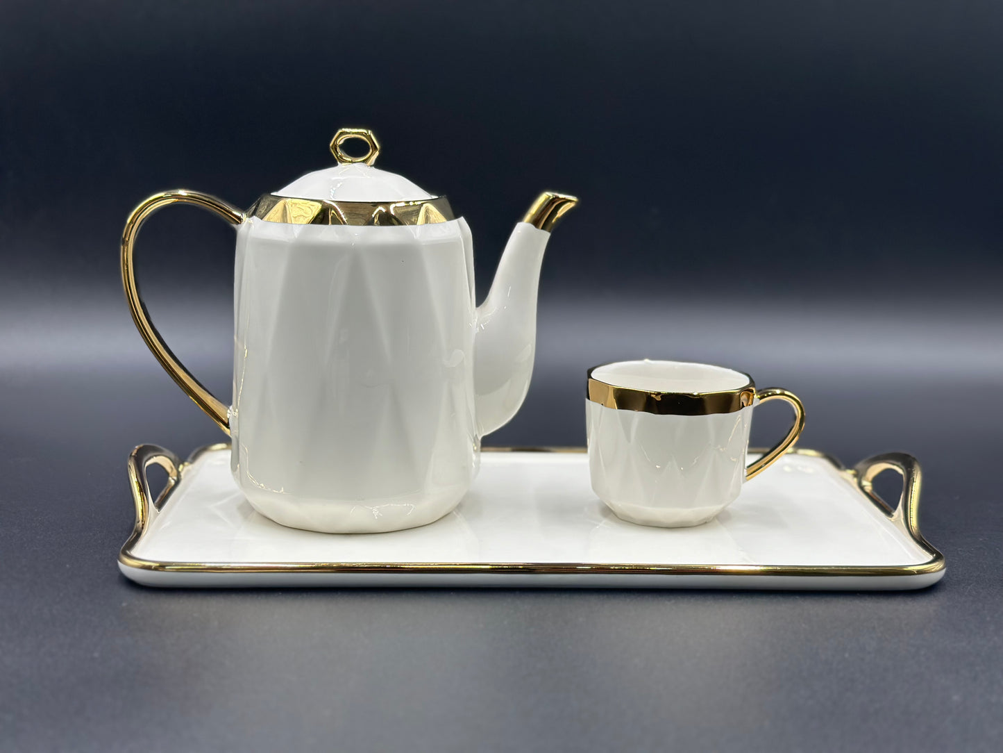 Decent Design ☕ - 8 PCS Tea Set With Tray