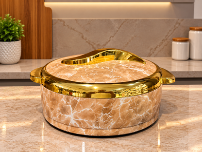 3 Pcs Marble Hot Pot Set