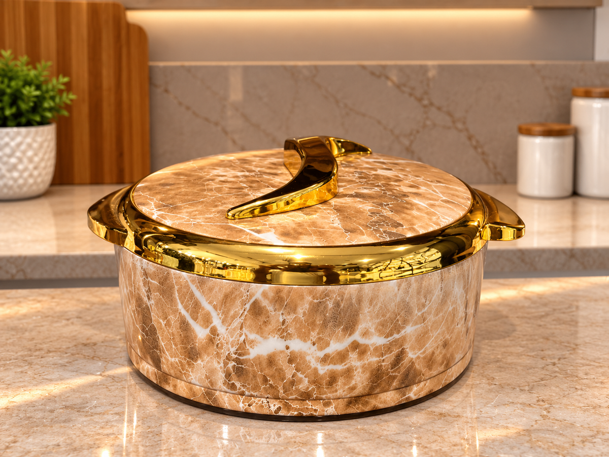 3 Pcs Marble Hot Pot Set
