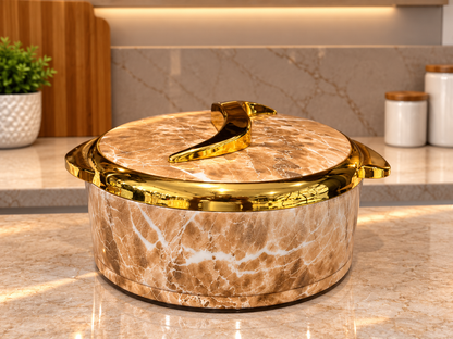 3 Pcs Marble Hot Pot Set