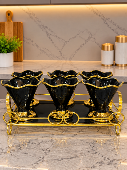 12 Pcs Frosty Delight Ice Cream Set with Tray