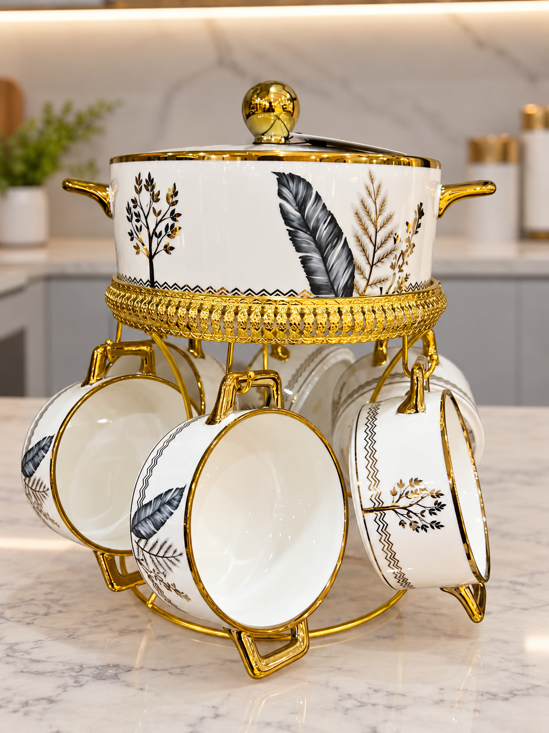 15 Pcs Leave Petal Soup Set