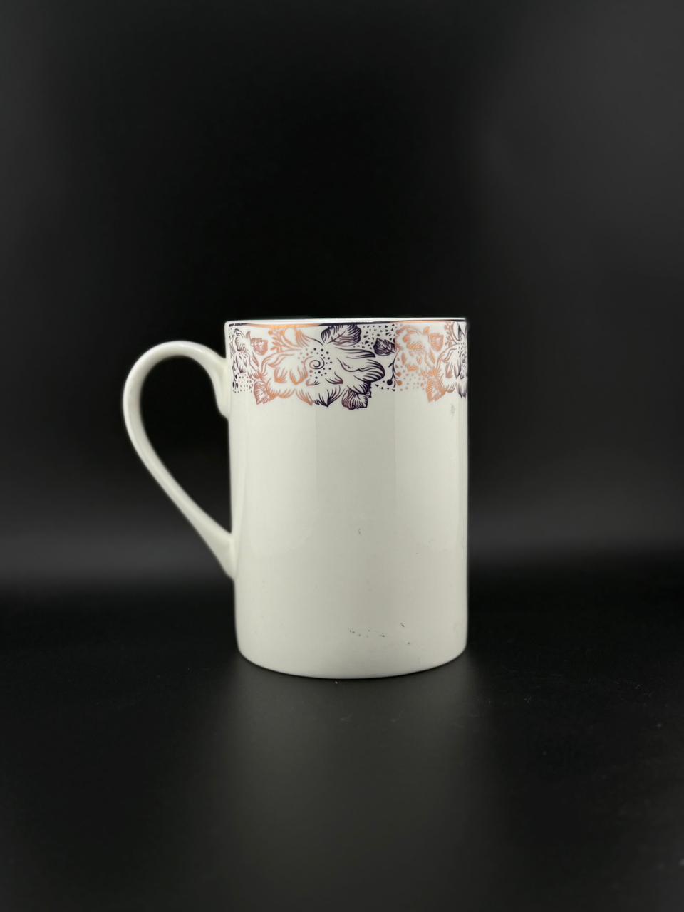 6 Pcs Straight Long Super Bone China Mug Set ✨