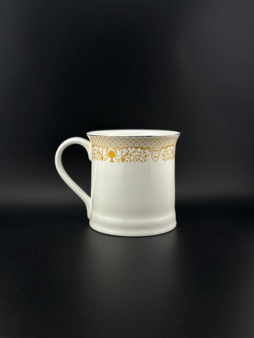 6 Pcs Flared Rim Super Bone China Mug Set ✨