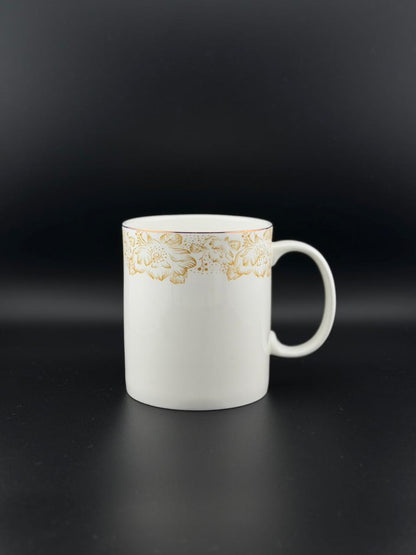 6 Pcs Straight C-Handle Super Bone China Mug Set ✨