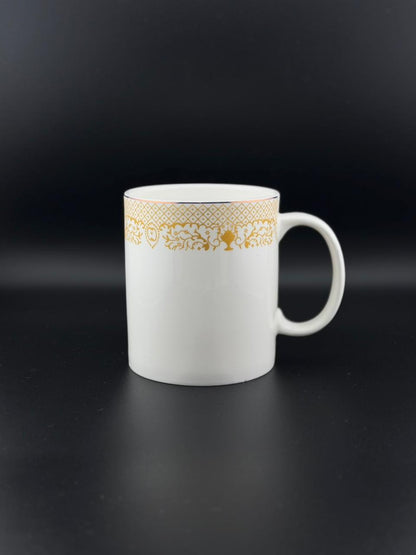 6 Pcs Straight C-Handle Super Bone China Mug Set ✨