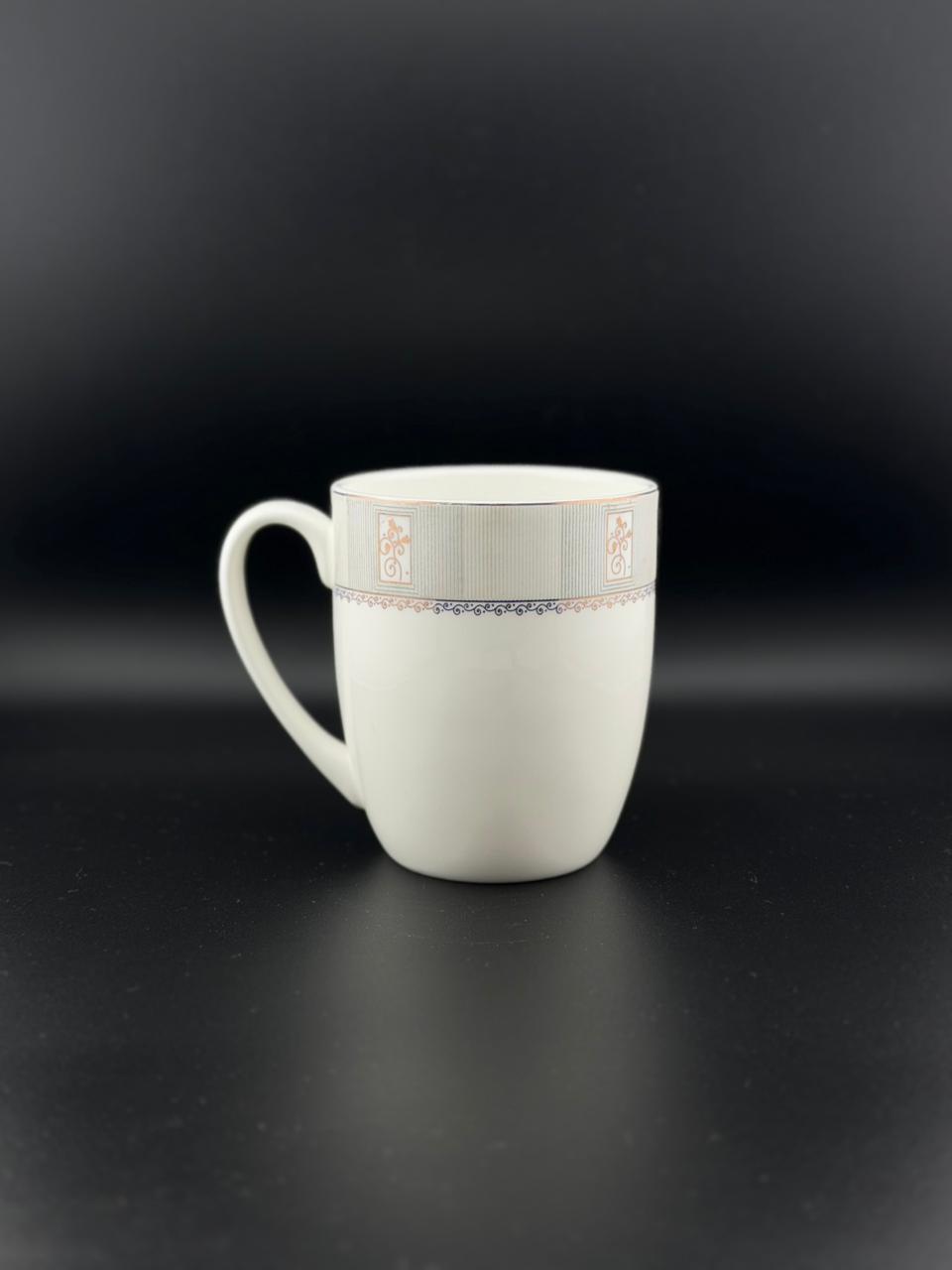 6 Pcs Bell Curved Super Bone China Mug Set ✨