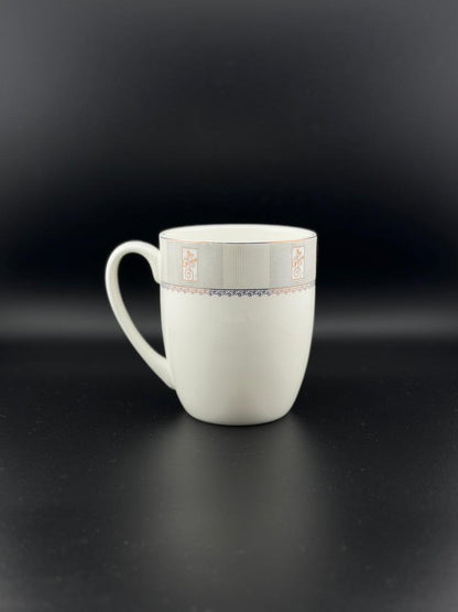 6 Pcs Bell Curved Super Bone China Mug Set ✨