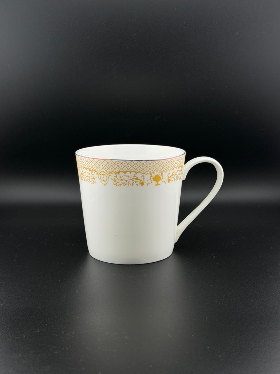 6 Pcs Tapered Shaped Super Bone China Mug Set ✨