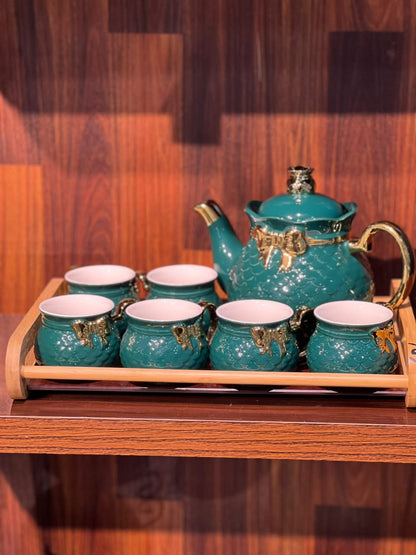 8 Pcs Ribbon Grace Tea Set