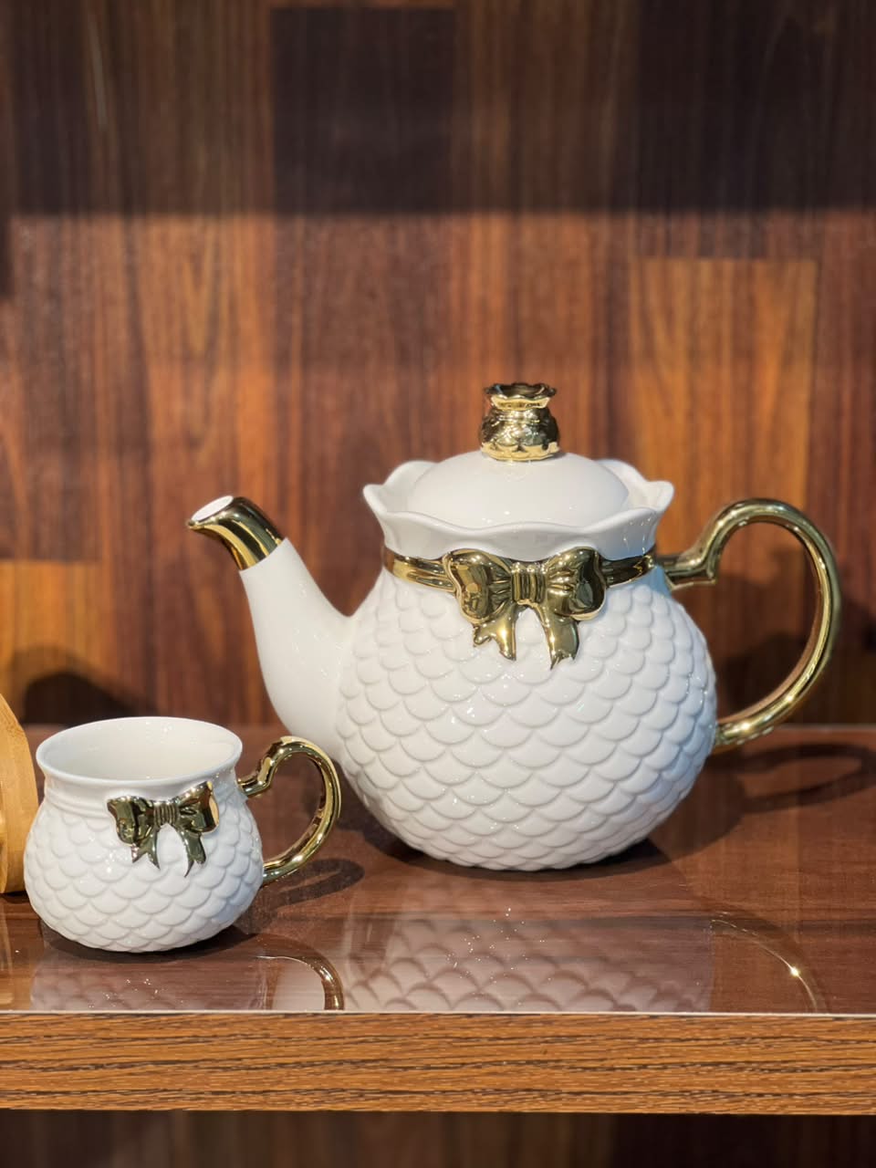 8 Pcs Ribbon Grace Tea Set