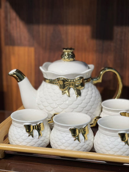 8 Pcs Ribbon Grace Tea Set