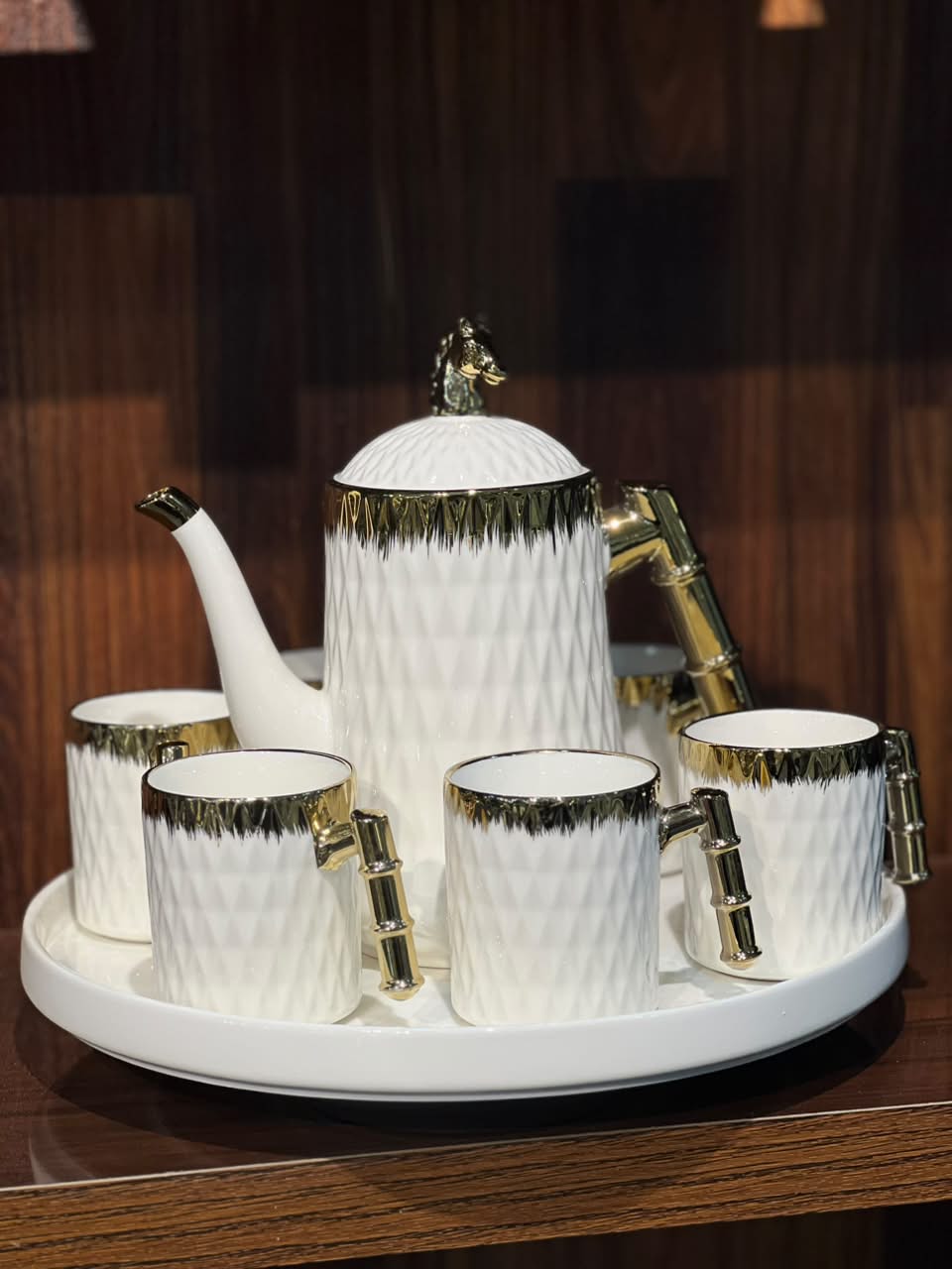 8 Pcs Monochrome Tea Set