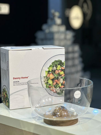 Danny Home Large Salad Bowl With Stand