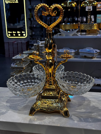 3 Pcs Stainless Steel Dry Fruit Dish Set