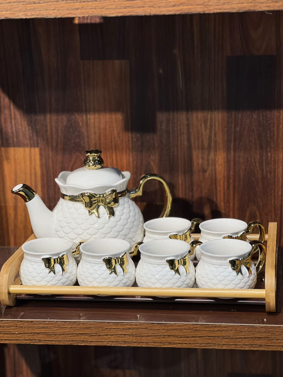 8 Pcs Ribbon Grace Tea Set