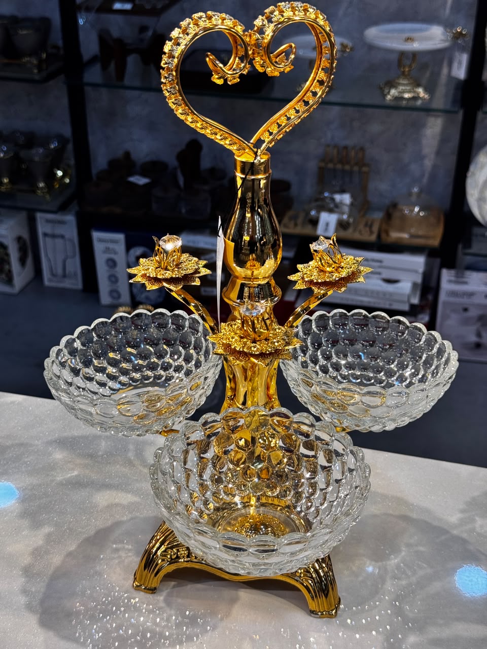 3 Pcs Stainless Steel Dry Fruit Dish Set
