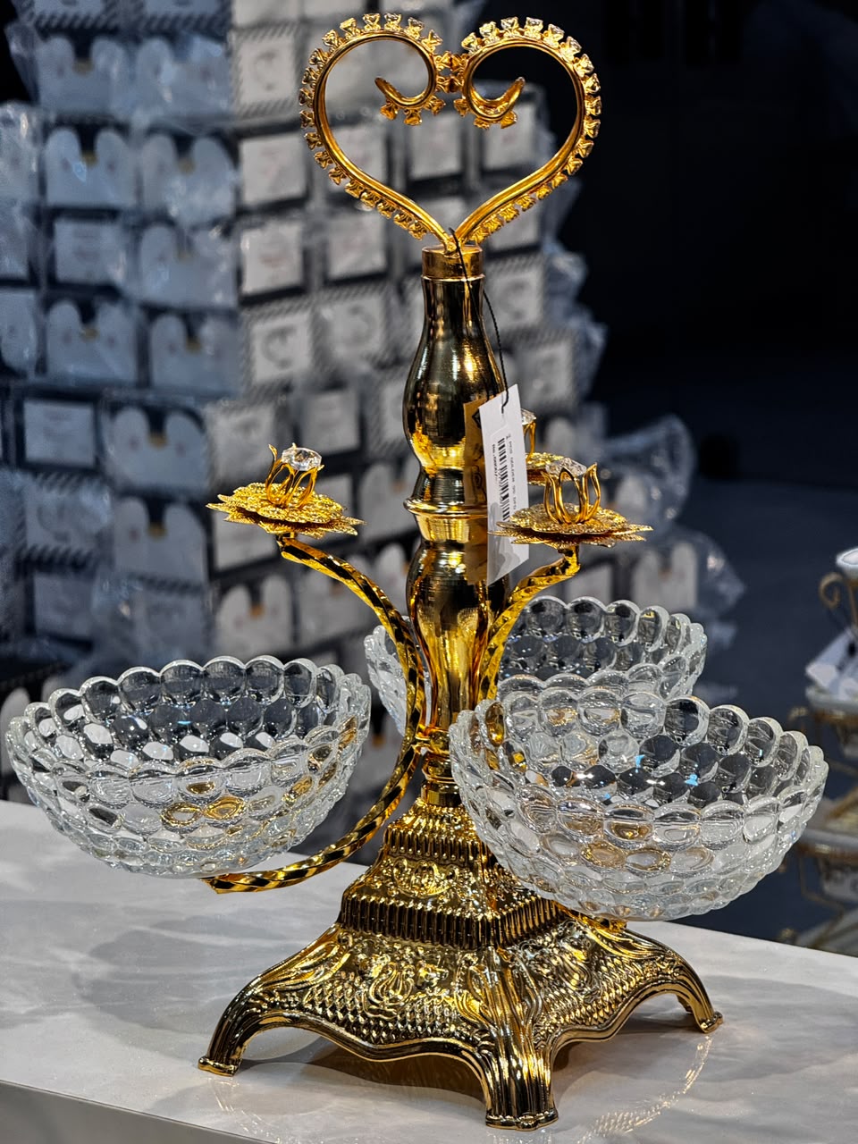 3 Pcs Stainless Steel Dry Fruit Dish Set