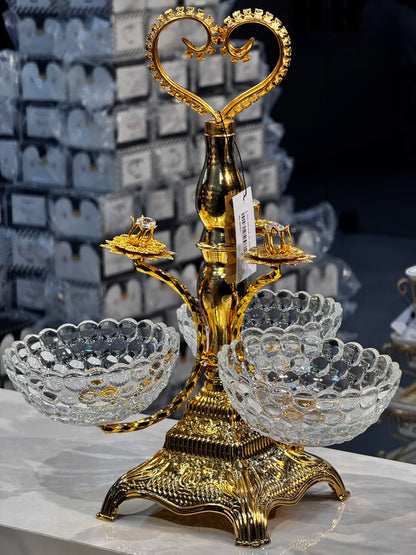 3 Pcs Stainless Steel Dry Fruit Dish Set