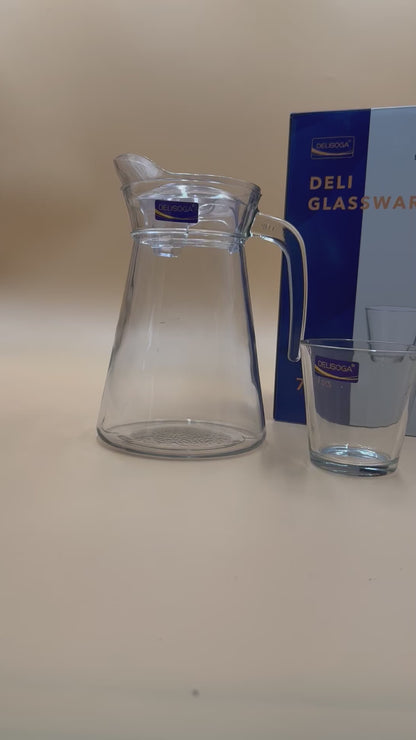 7 Pcs DELISOGA Fine Glass Water Set 🥃✨