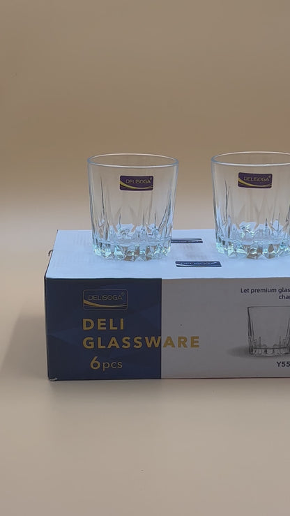 6 Pcs DELISOGA Fine Glass Set 🥂✨